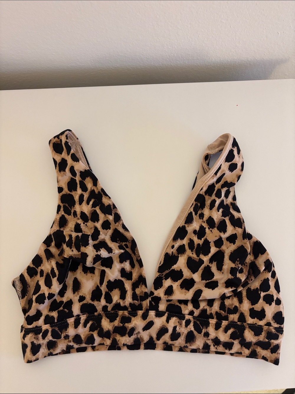 Victoria's Secret Leopard Print Bralette in Tan and Black